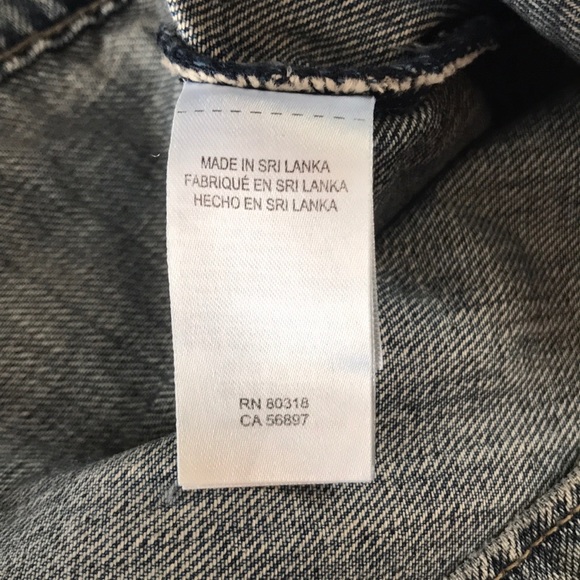 Lucky Brand Boyfriend Jean Jacket Distressed Sizes S and L NWT - Picture 9 of 14